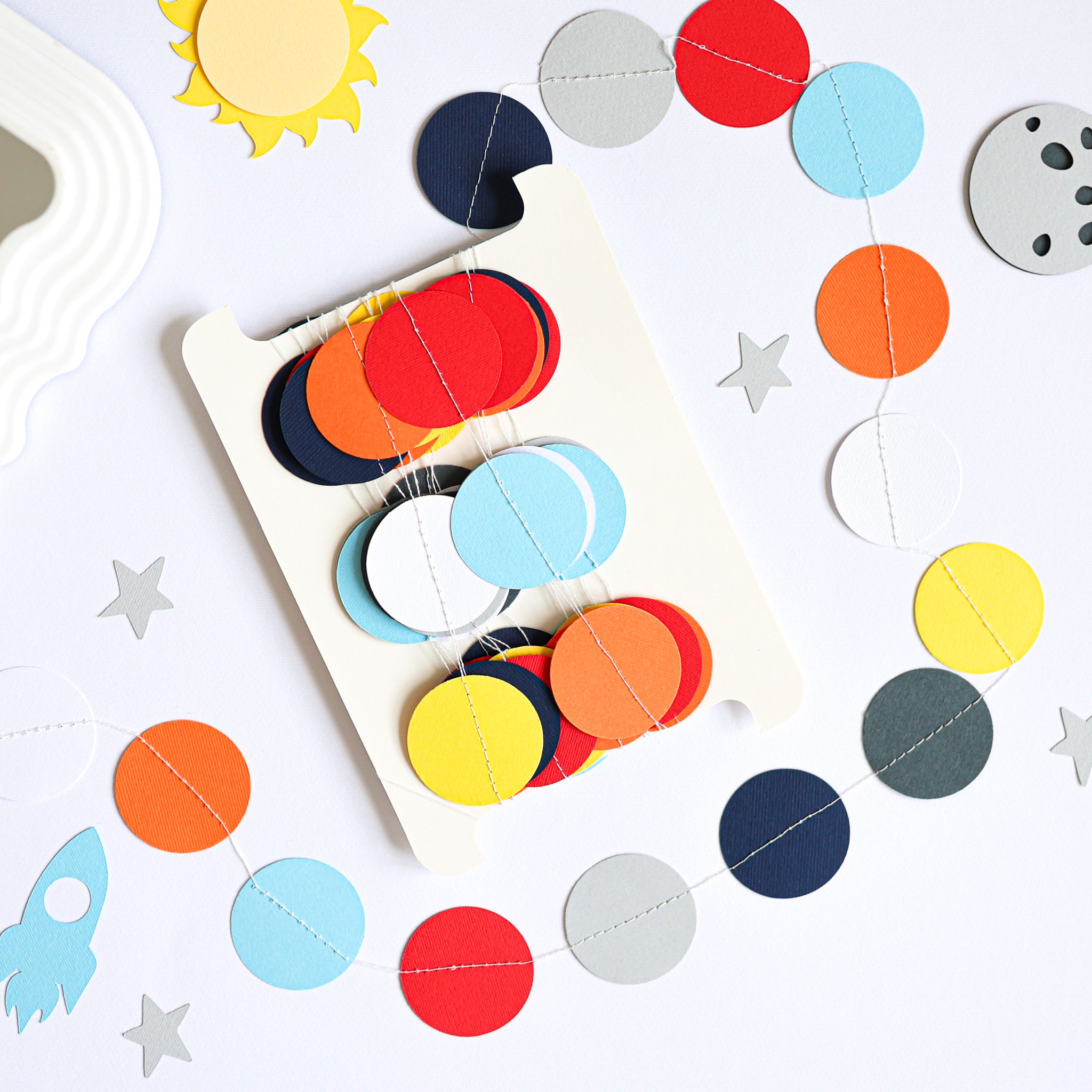 Space Garland - Boy 1st Birthday Decoration