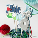 Golf Centerpieces Hole in One Boy 1st Birthday Decoration Golf Theme Party Hole in One Happy Birthday 