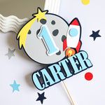 First Trip Around the Sun Space Birthday Cake Topper