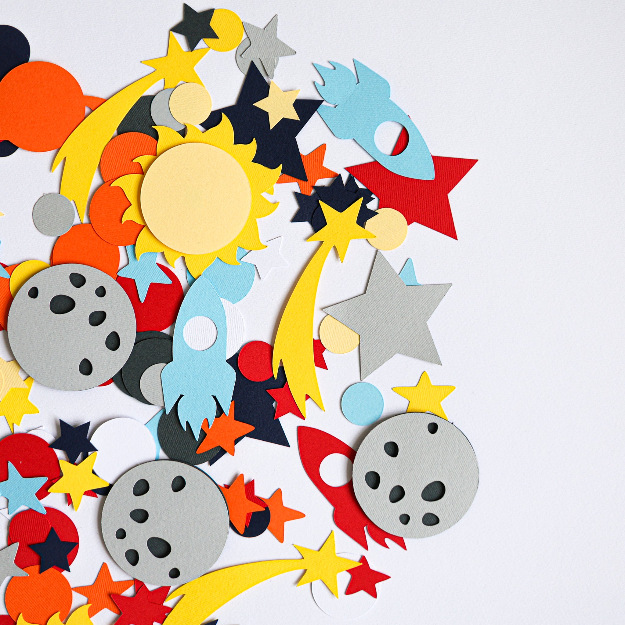 First Trip Around the Sun Space Birthday Confetti