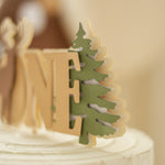 Winter Deer Cake Topper, 1st Birthday Smash Cake Decoration, Reindeer Theme