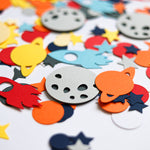 First Trip Around the Sun Space Birthday Confetti