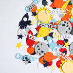 First Trip Around the Sun Space Birthday Confetti