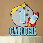 First Trip Around the Sun Space Birthday Cake Topper