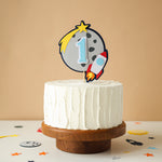 First Trip Around the Sun Space Birthday Cake Topper