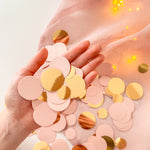 Blush Rose Gold Paper Confetti Blush Rose Gold Baby Shower Girl 1st Birthday Decorations