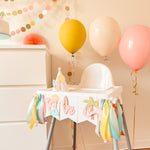 Surf Girl One First Birthday Highchair Banner Surf 1st Birthday