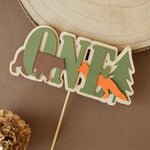 Woodland "ONE" Forest Animals Cake Topper