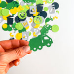 Garbage Truck Confetti - Trash Bash Birthday Party Decorations