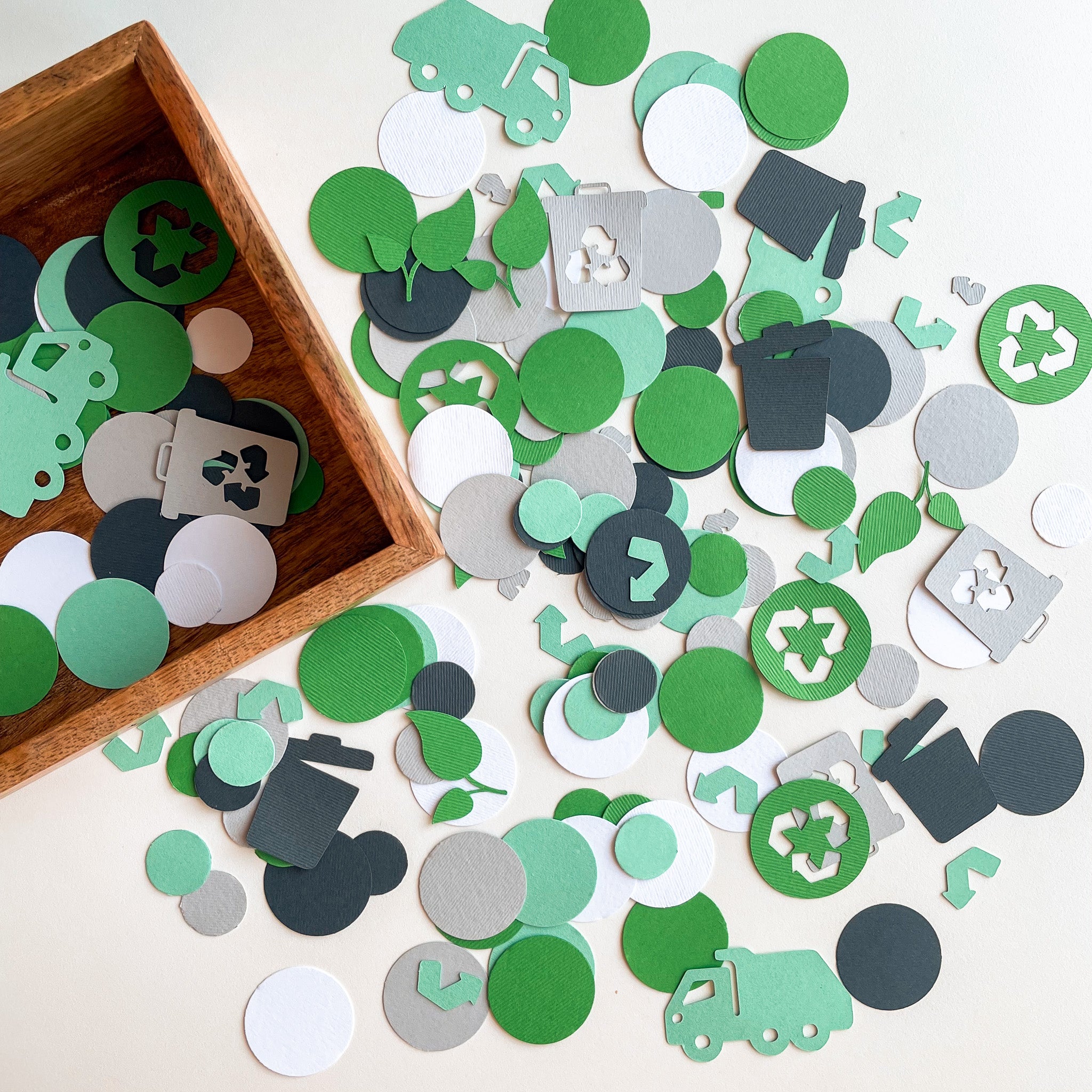 Garbage Truck Confetti - Trash Bash Birthday Party Decorations