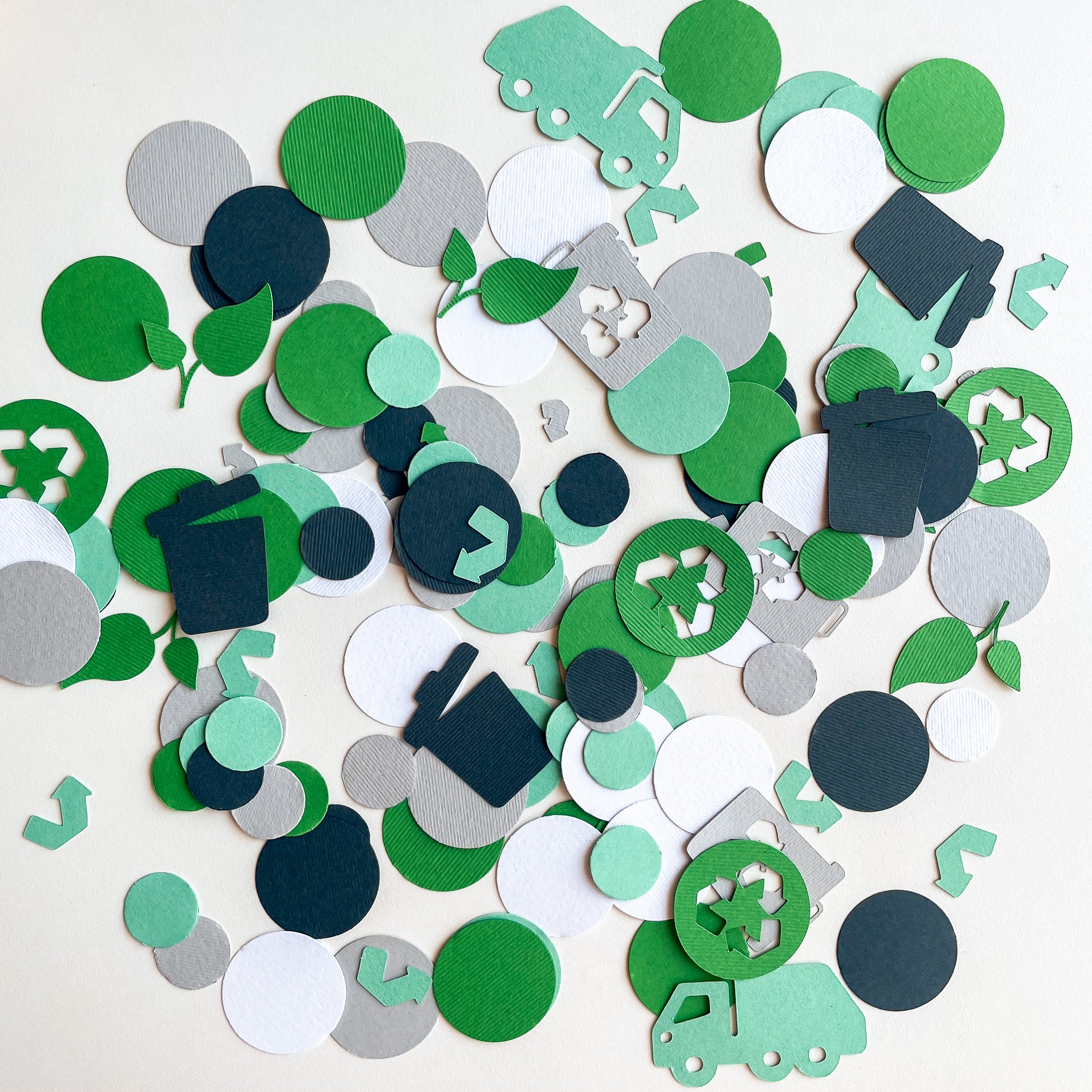 Garbage Truck Confetti - Trash Bash Birthday Party Decorations
