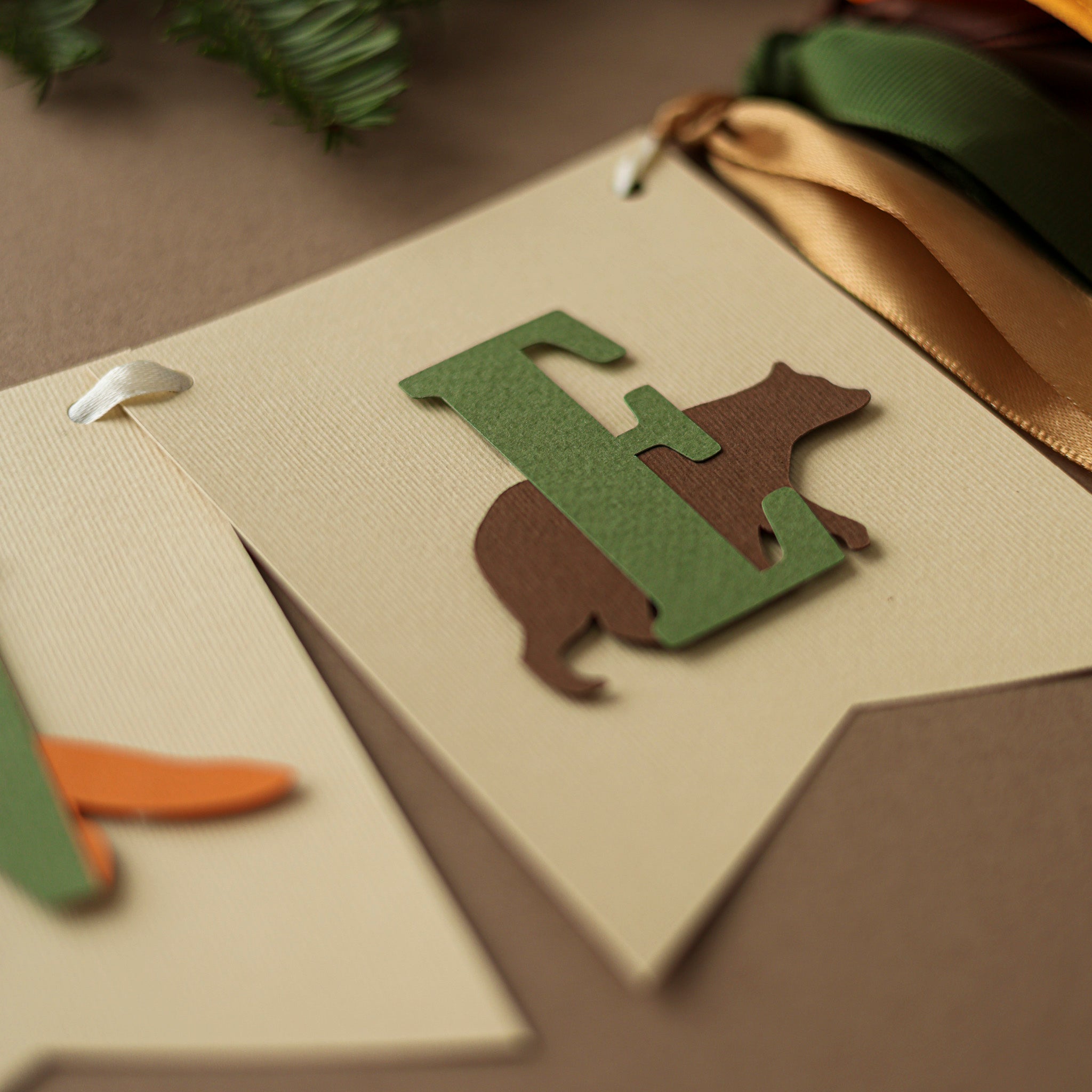 Woodland High Chair Banner - Forest Animals 1st Birthday Decor