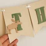 Woodland Animals 1st Birthday Banner - Forest Party Decorations - Wild One