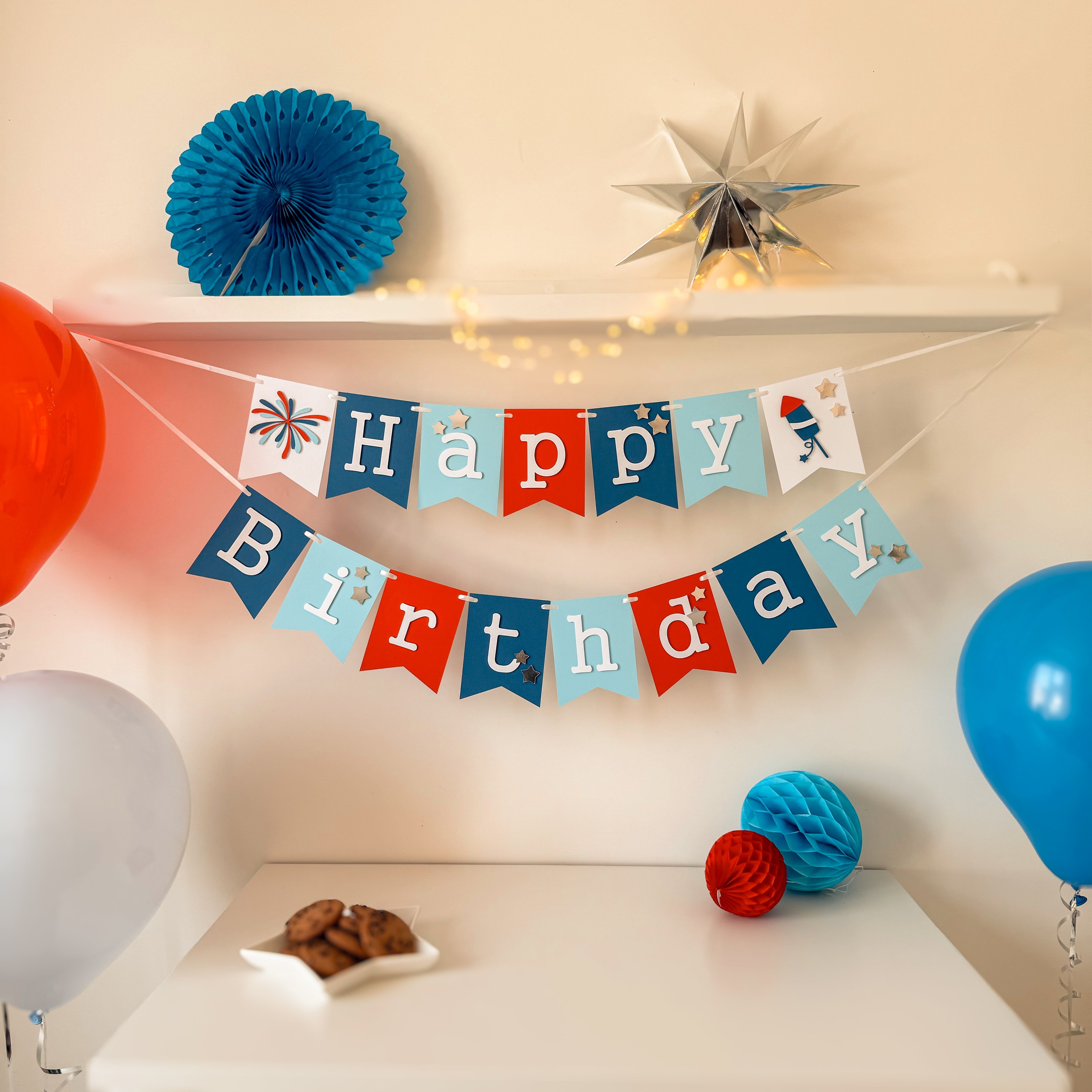 4th of July Banner Independence Day Banner Patriotic Birthday party