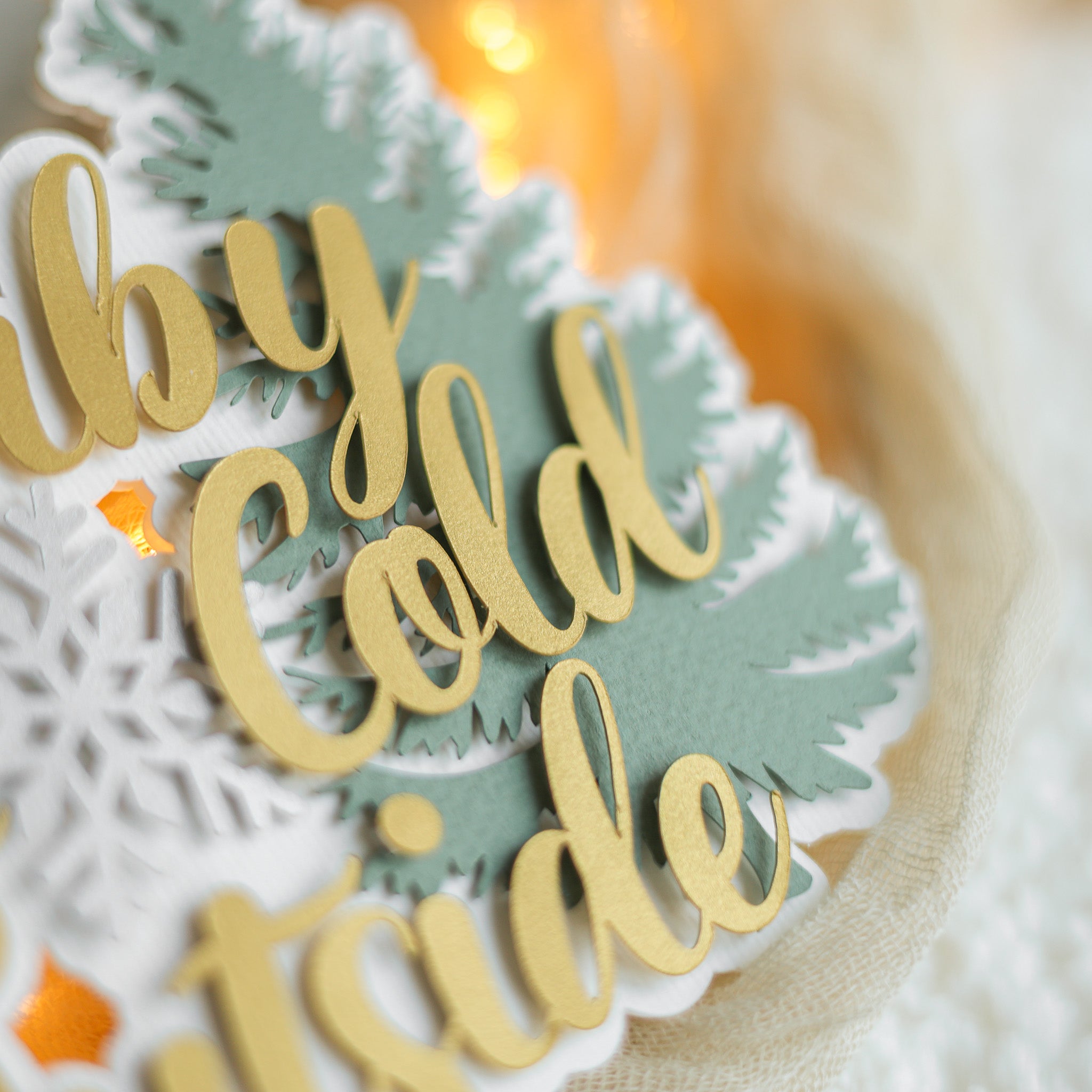 Baby It's Cold Outside Cake Topper - Winter Forest Baby Shower Decor