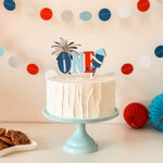 4th of July Cake Topper Independence Day First Birthday Decor 