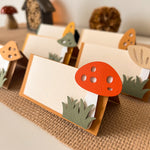 Mushroom Place Cards Mushroom 1st Birthday Decorations A Little Fungi is on the Way party