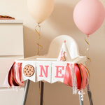 Milk Cookies Highchair Banner Girl : Sweet Celebration Setup!