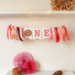 Milk Cookies Highchair Banner Girl : Sweet Celebration Setup!