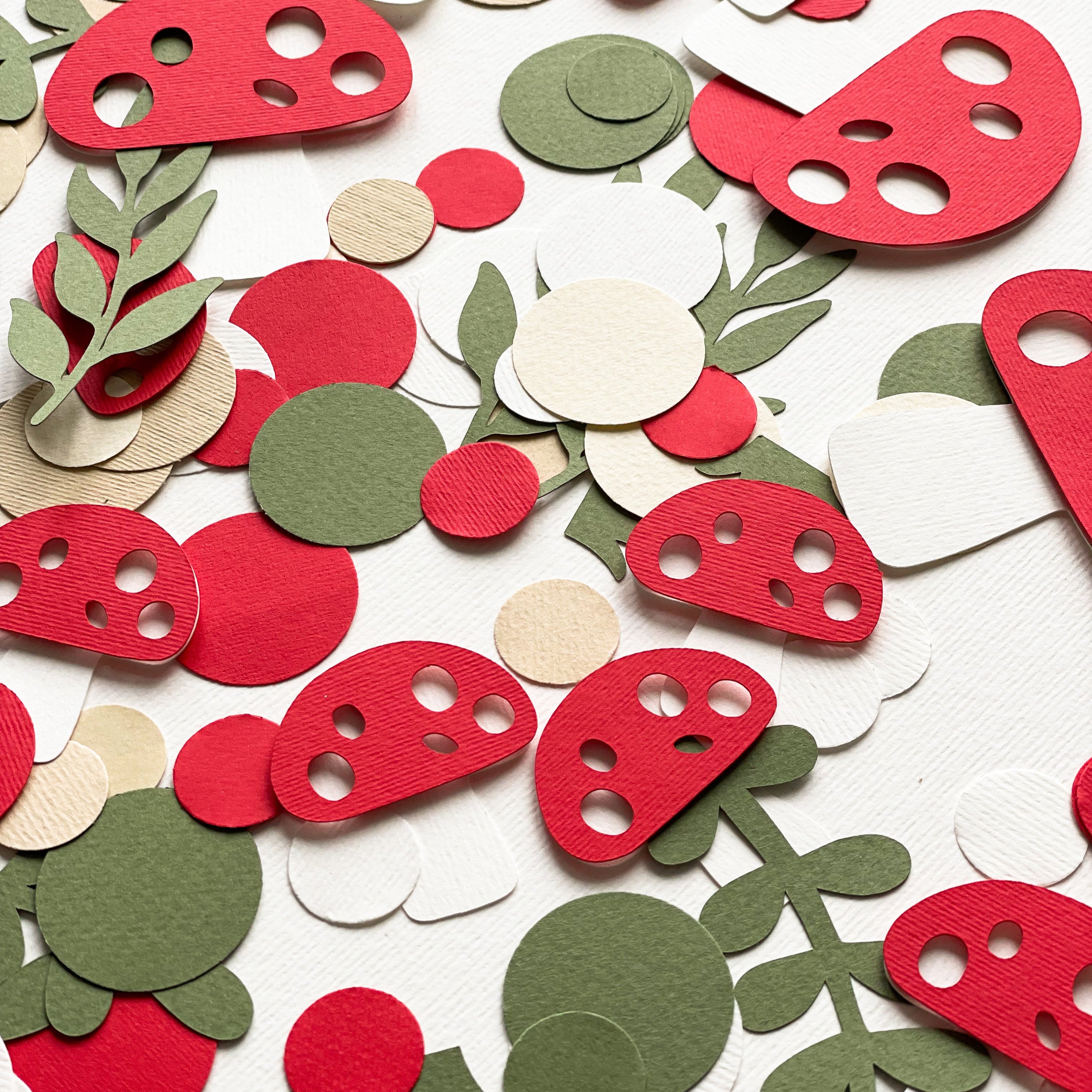 Mushroom Confetti - Fungi Baby Shower & Woodland Birthday Decor