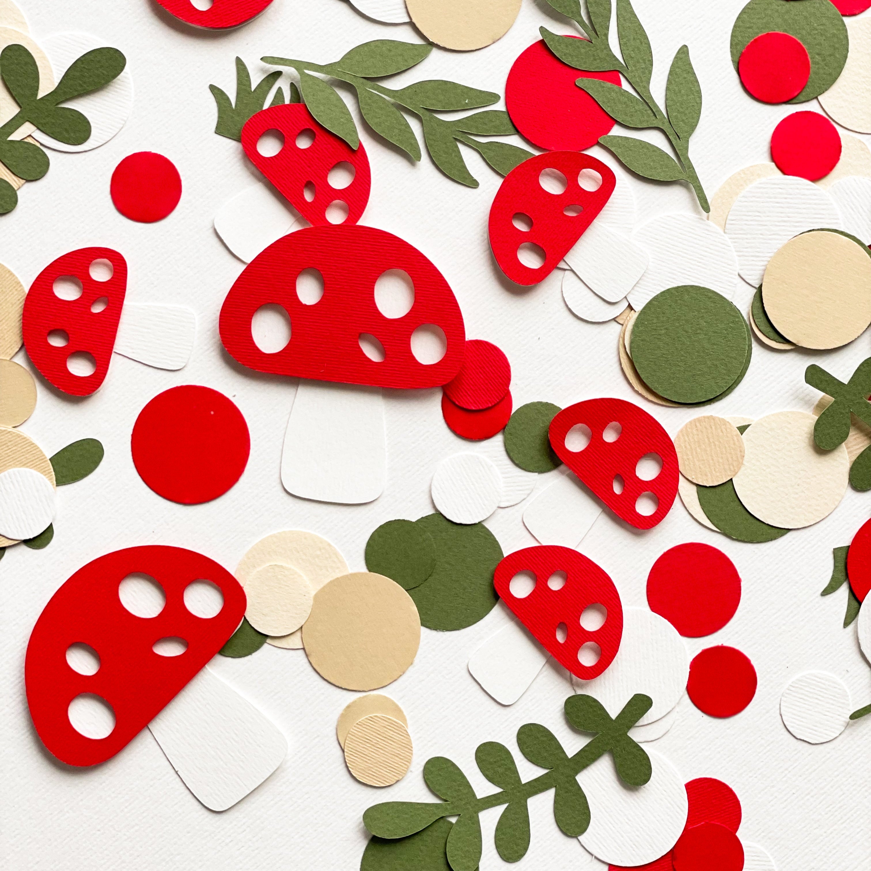 Mushroom Confetti - Fungi Baby Shower & Woodland Birthday Decor
