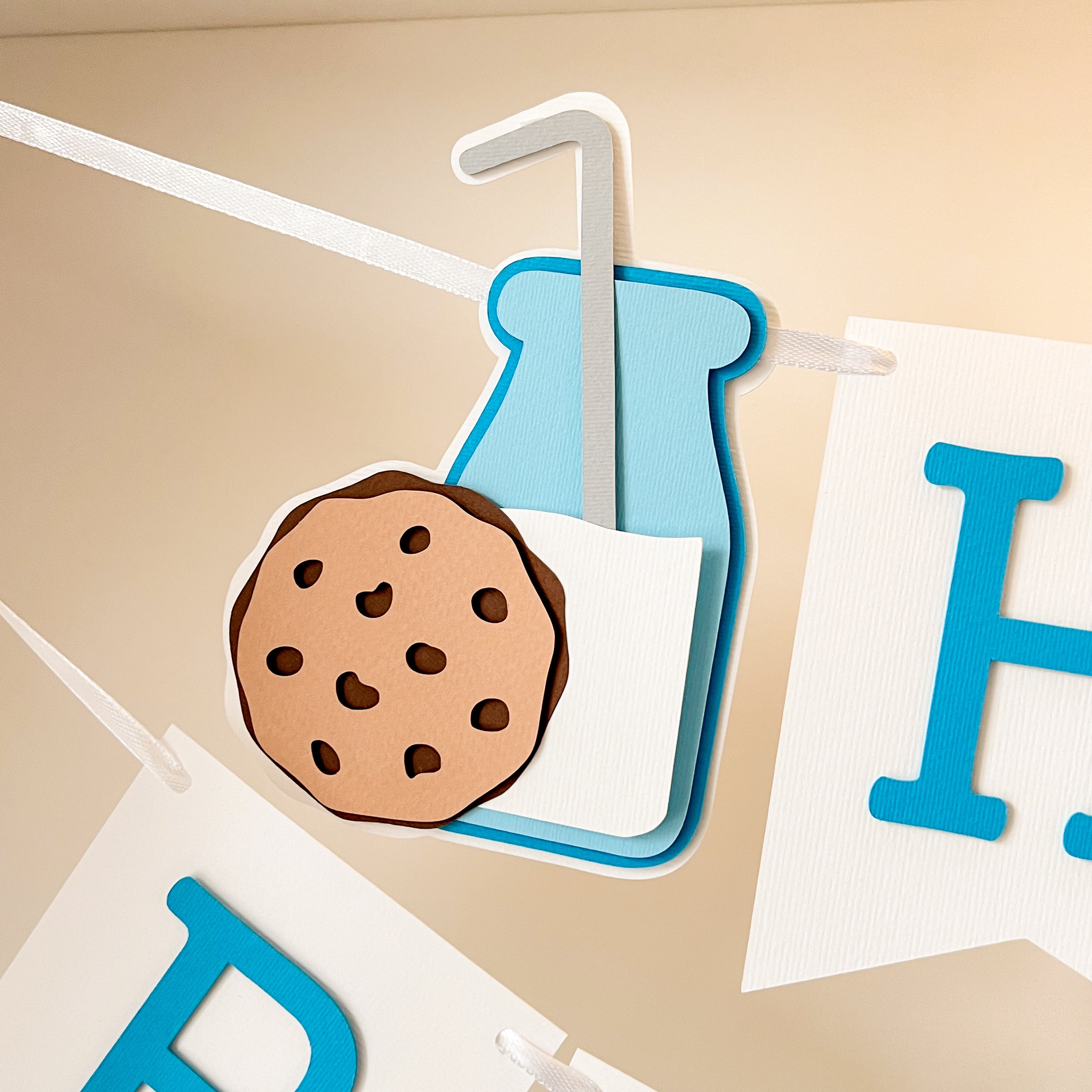 Milk Cookies First Birthday Banner Milk Themed First Birthday Party Milk & Cookies theme Boy First Birthday One Cookies