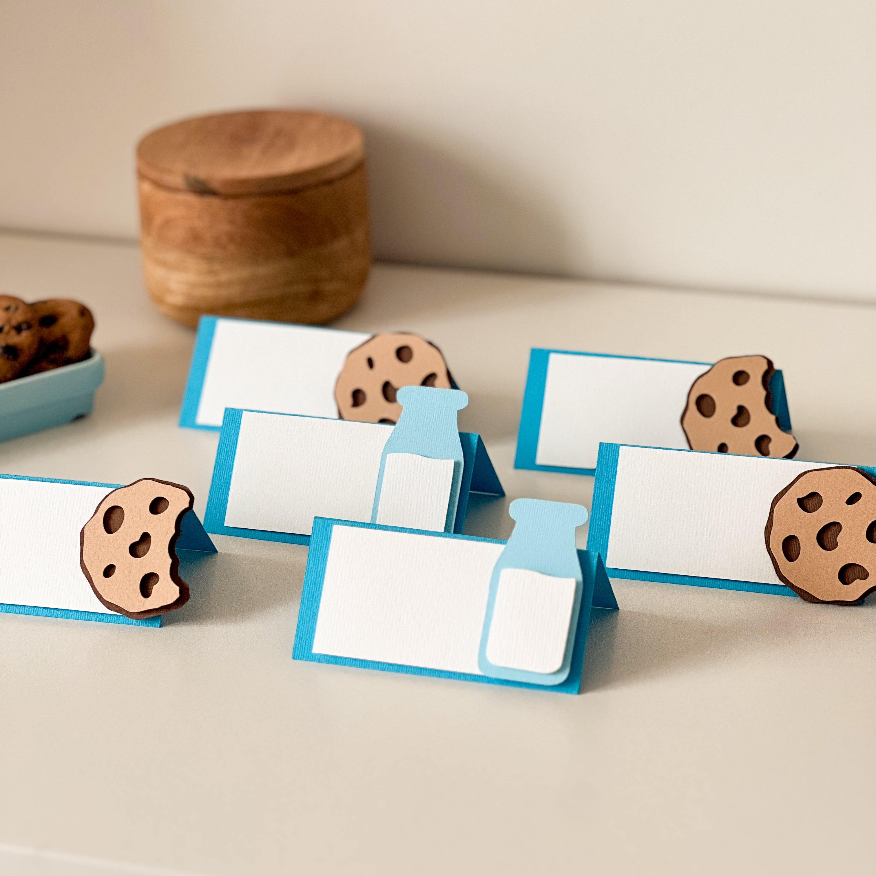 Milk Cookies Place Cards One Sweet Boy 