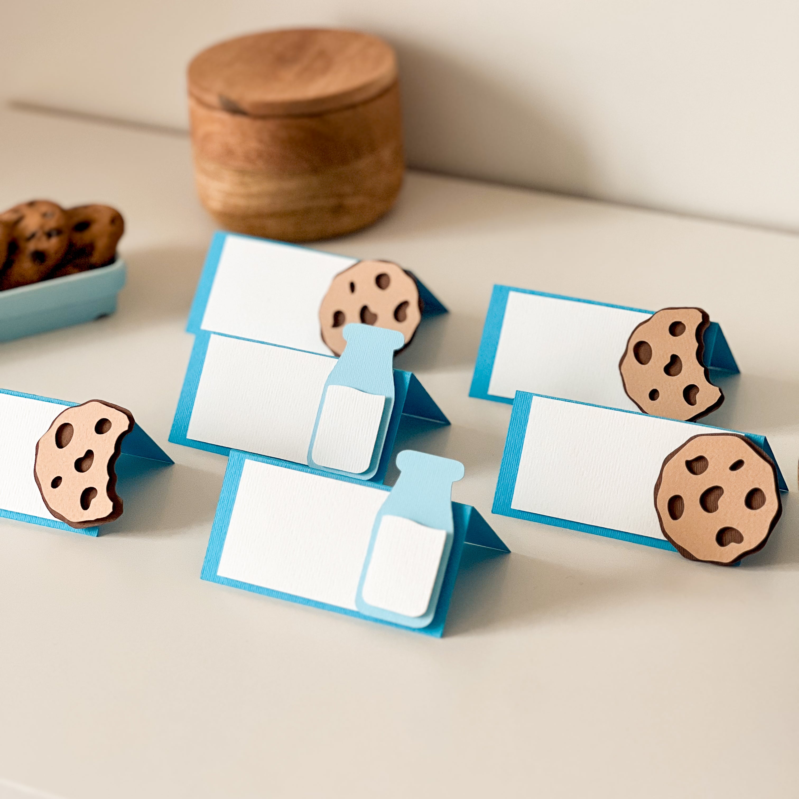 Milk Cookies Place Cards One Sweet Boy 