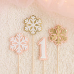 Winter Onederland 1st Birthday Snowflake Centerpiece Set (4 Pcs)