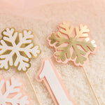 Winter Onederland 1st Birthday Snowflake Centerpiece Set (4 Pcs)