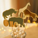 Safari Centerpieces, Safari First Birthday, Jungle Party