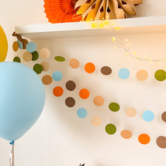 Boy Little Pumpkin Garland Birthday Party Decoration