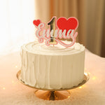 Sweetheart 1st Birthday Cake Topper |- Valentine's Cake Smash Prop