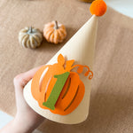 Boy Pumpkin One Party Hat Fall Baby Boy 1st Birthday