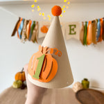 Boy Pumpkin One Party Hat Fall Baby Boy 1st Birthday