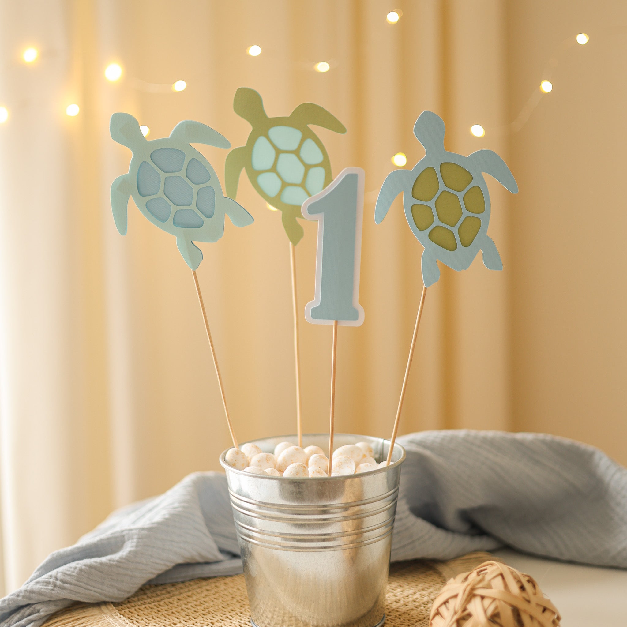 Turtle Centerpieces Under the Sea Party Sea Turtle Straws Beach Party Decor 