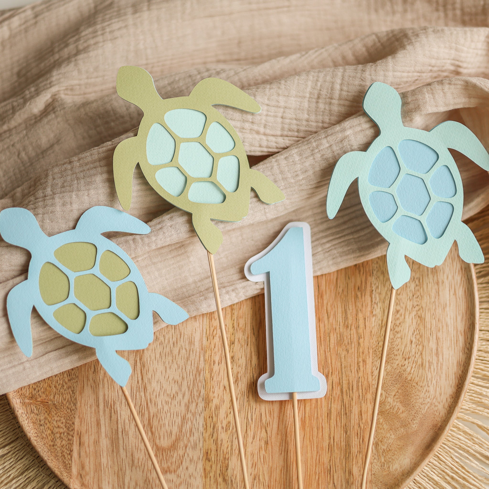Turtle Centerpieces Under the Sea Party Sea Turtle Straws Beach Party Decor 