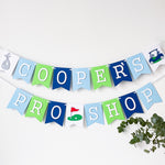 Personalized Golf 1st Birthday Banner for Boy, Let's Par-Tee, Hole in One