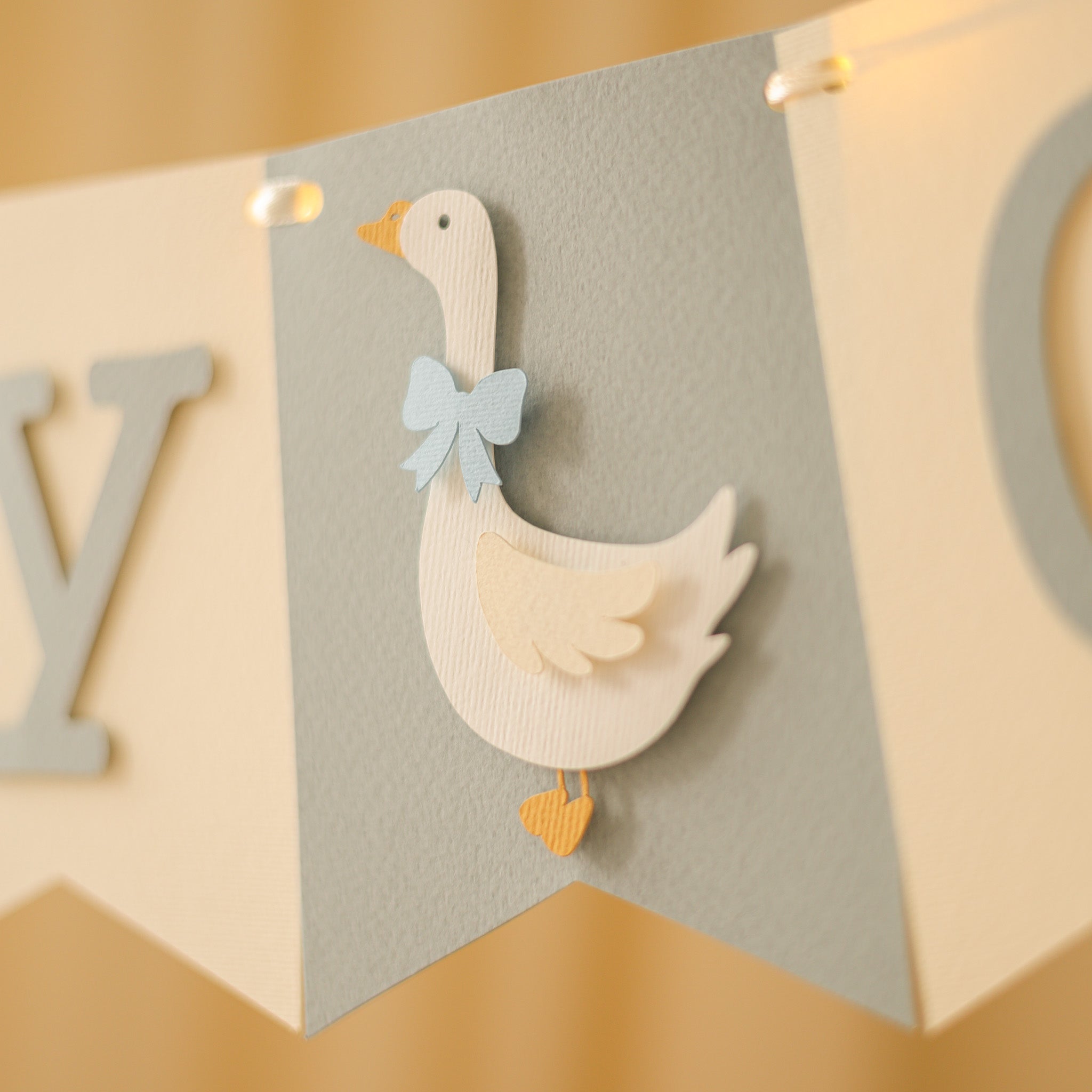 Silly Goose Banner Vintage Goose Baby Shower