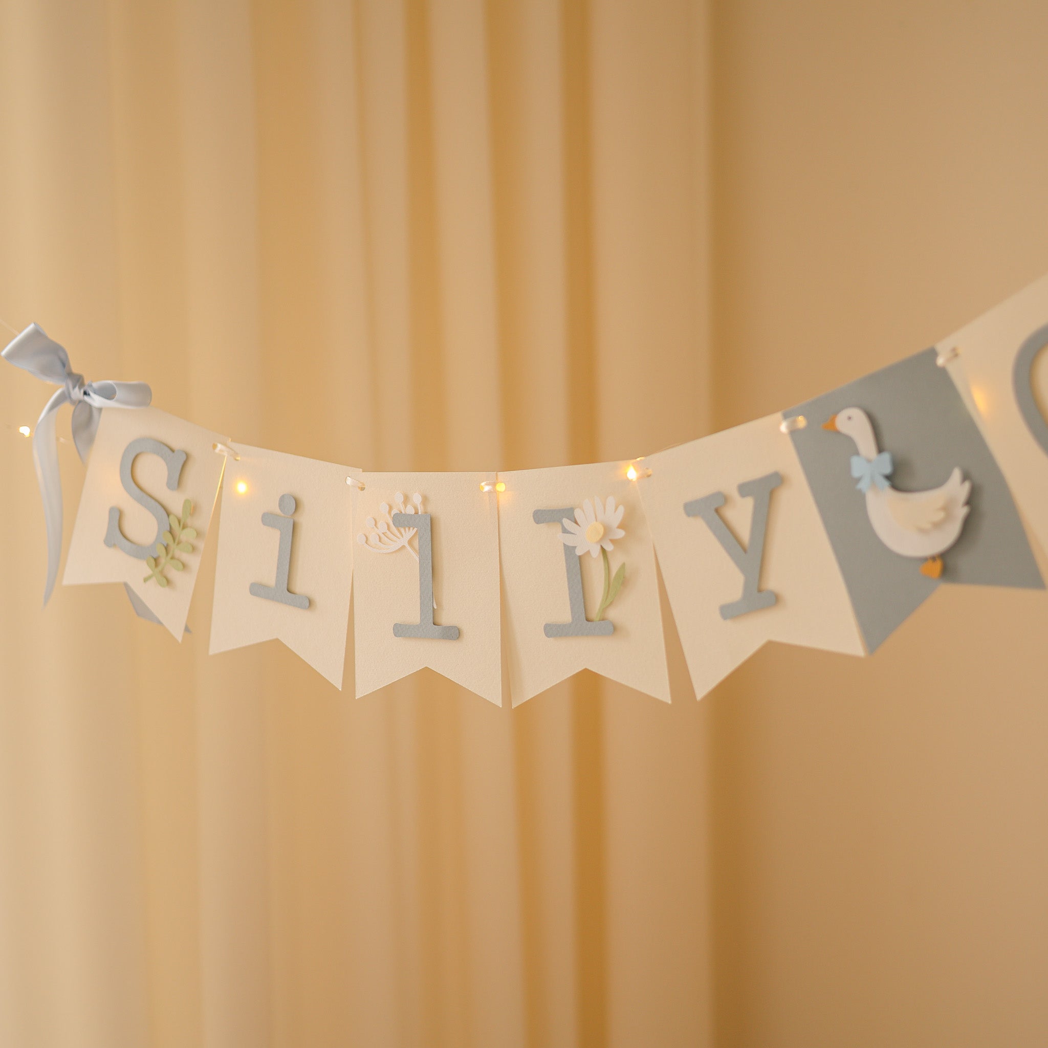 Silly Goose Banner Vintage Goose Baby Shower