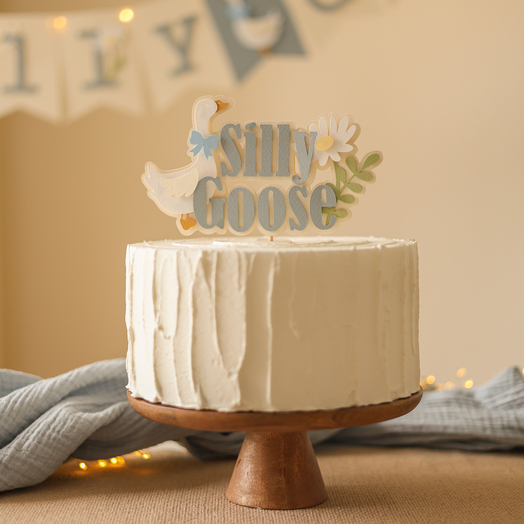 Silly Goose Cake Topper, Goose Baby Shower Decorations