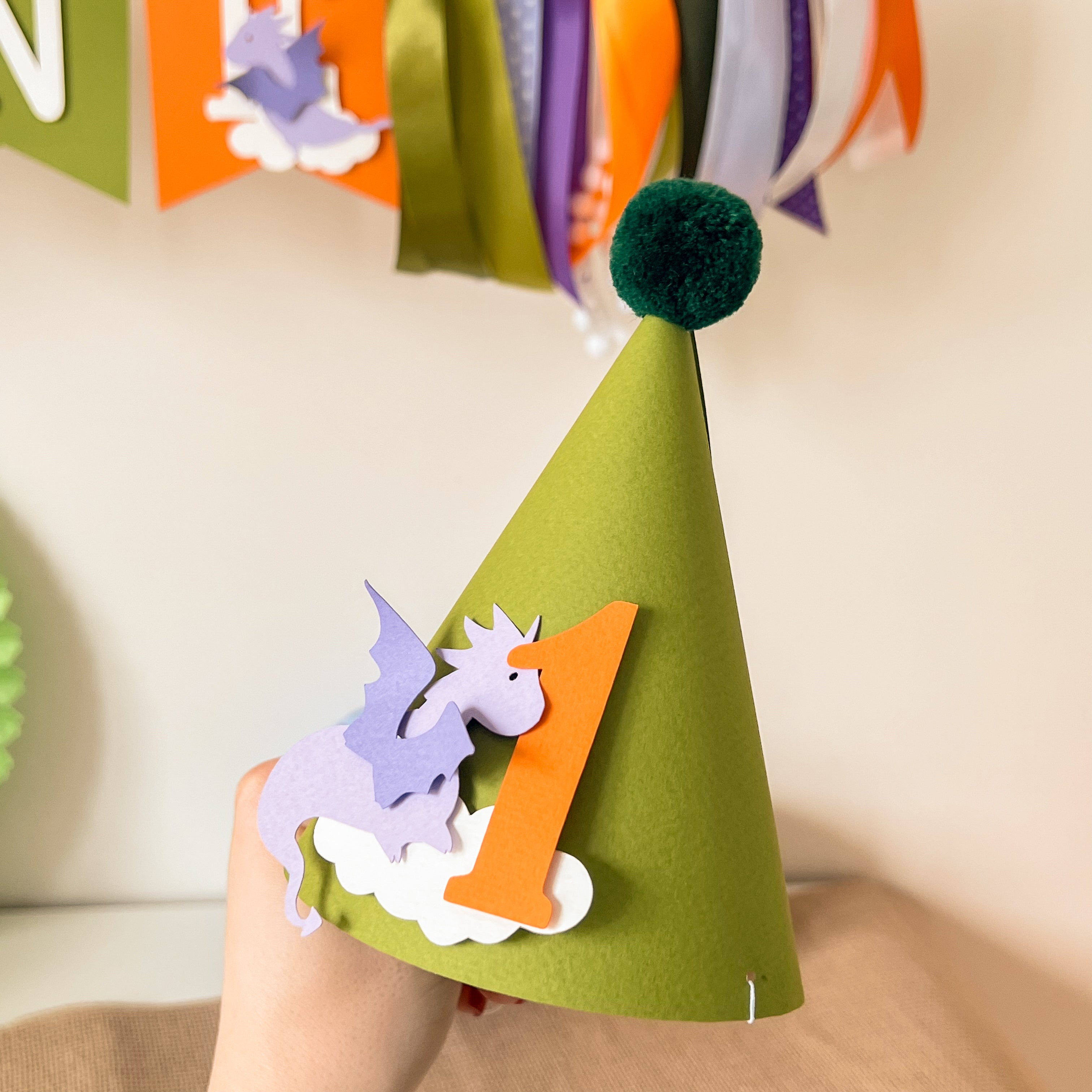 Dragon Party Hat Mythical Creatures Fairy Tale Birthday