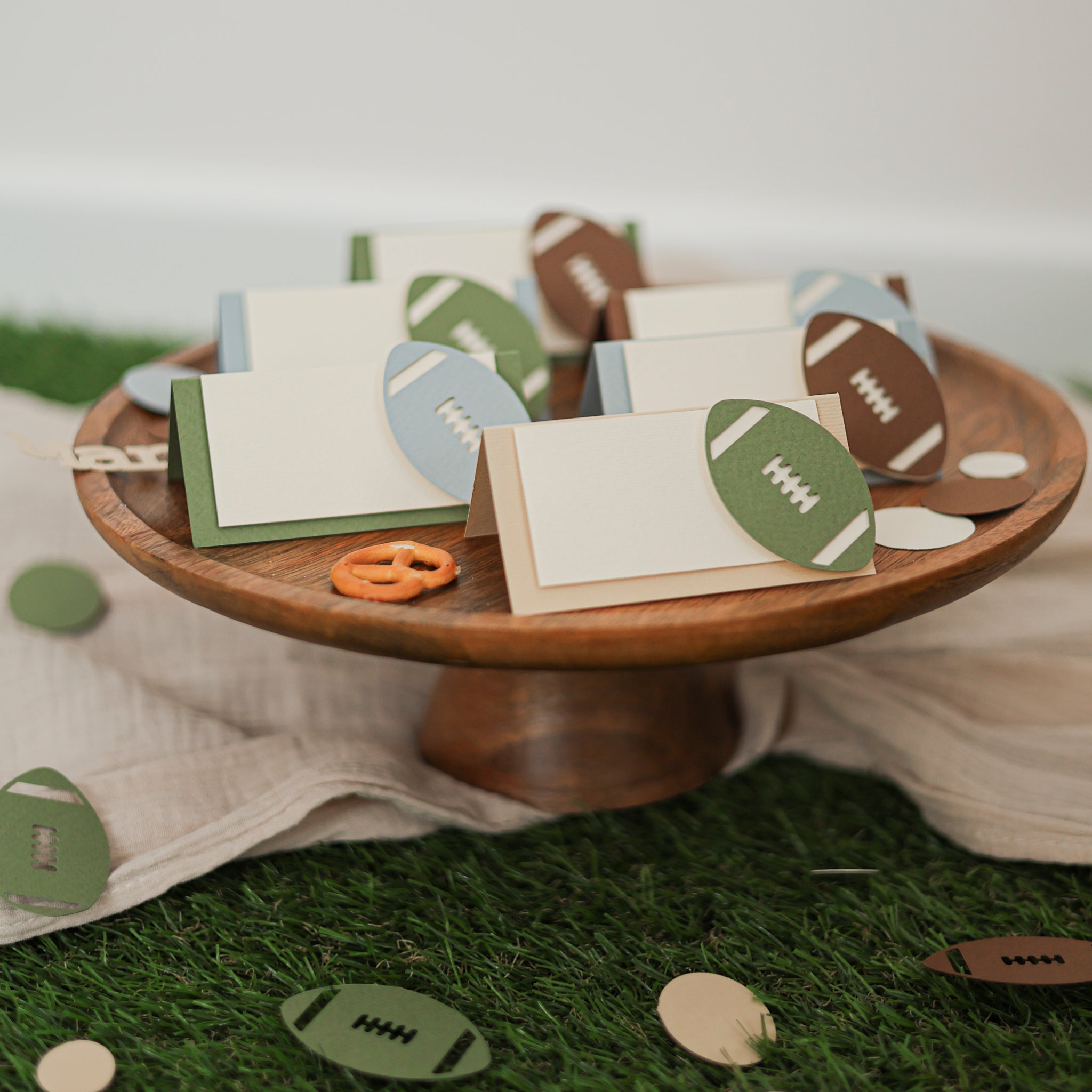 Football Place Cards - Game Day Seating & Table Decor
