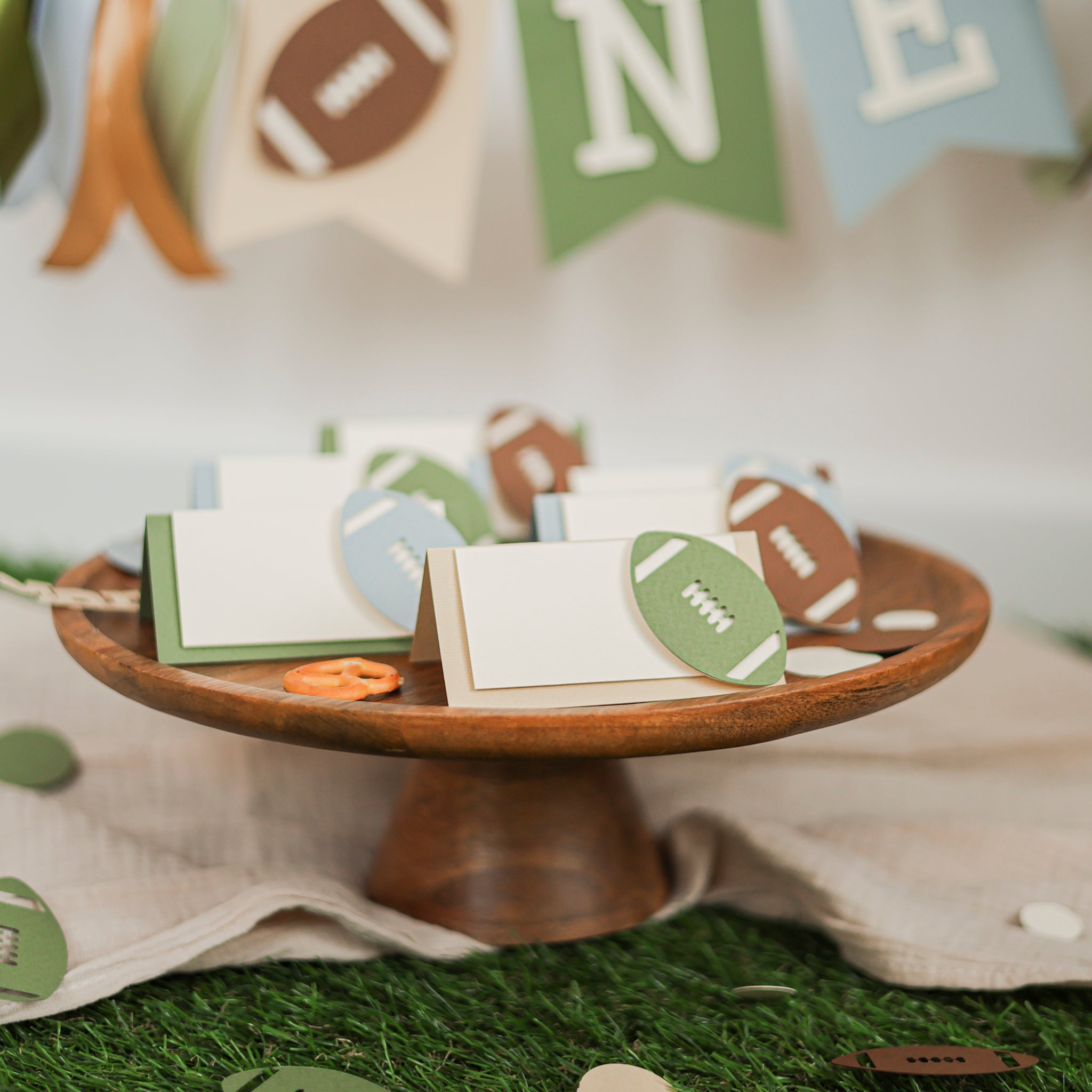 Football Place Cards - Game Day Seating & Table Decor