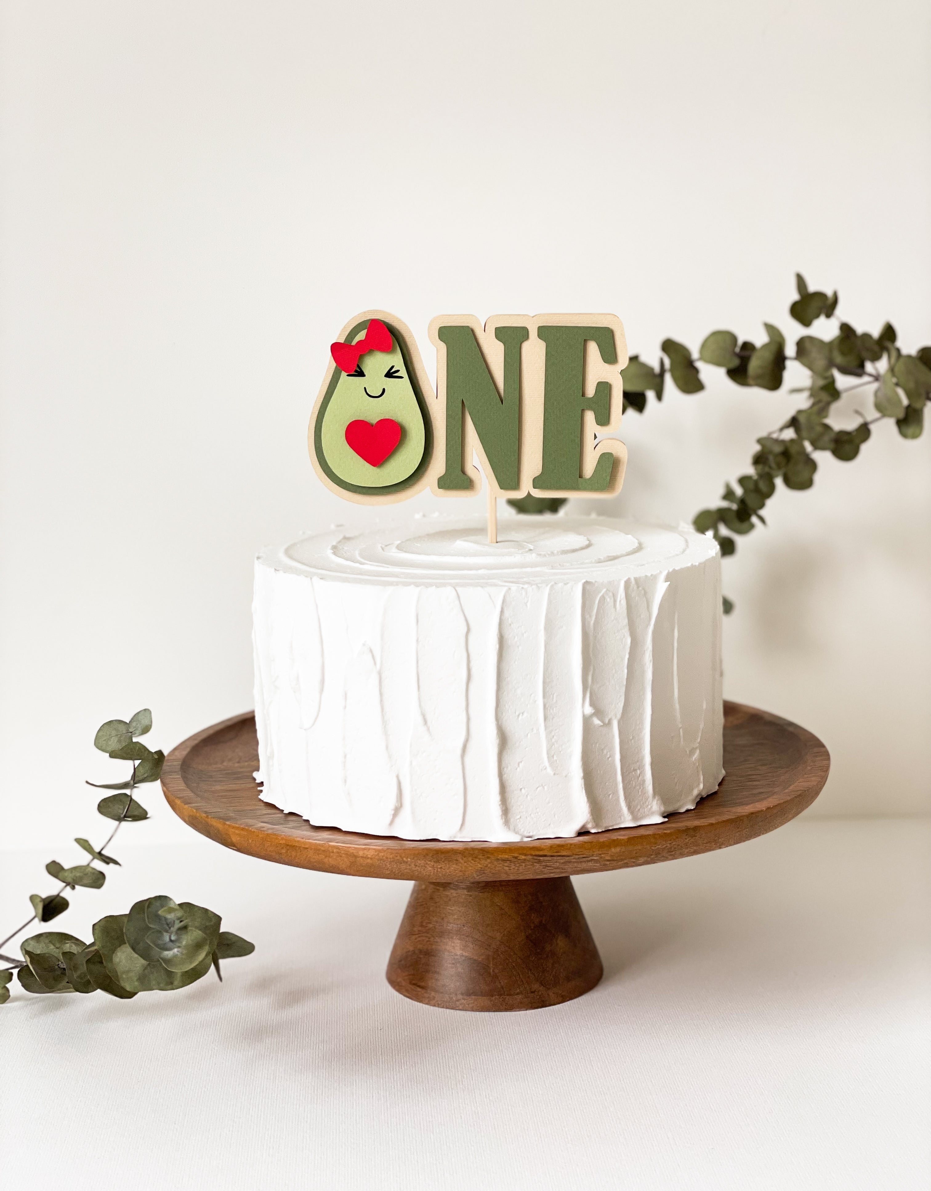 Avocado Sweet Heart Cake Topper Holy Guacamole Birthday Party Decorations –  FUNSTARCRAFT