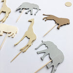 Safari Cupcake Toppers Jungle Baby Shower ZOO themed First Birthday