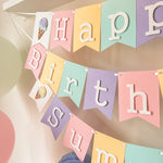 Ice Cream Banner Sweet One Birthday Here's the Scoop Birthday party