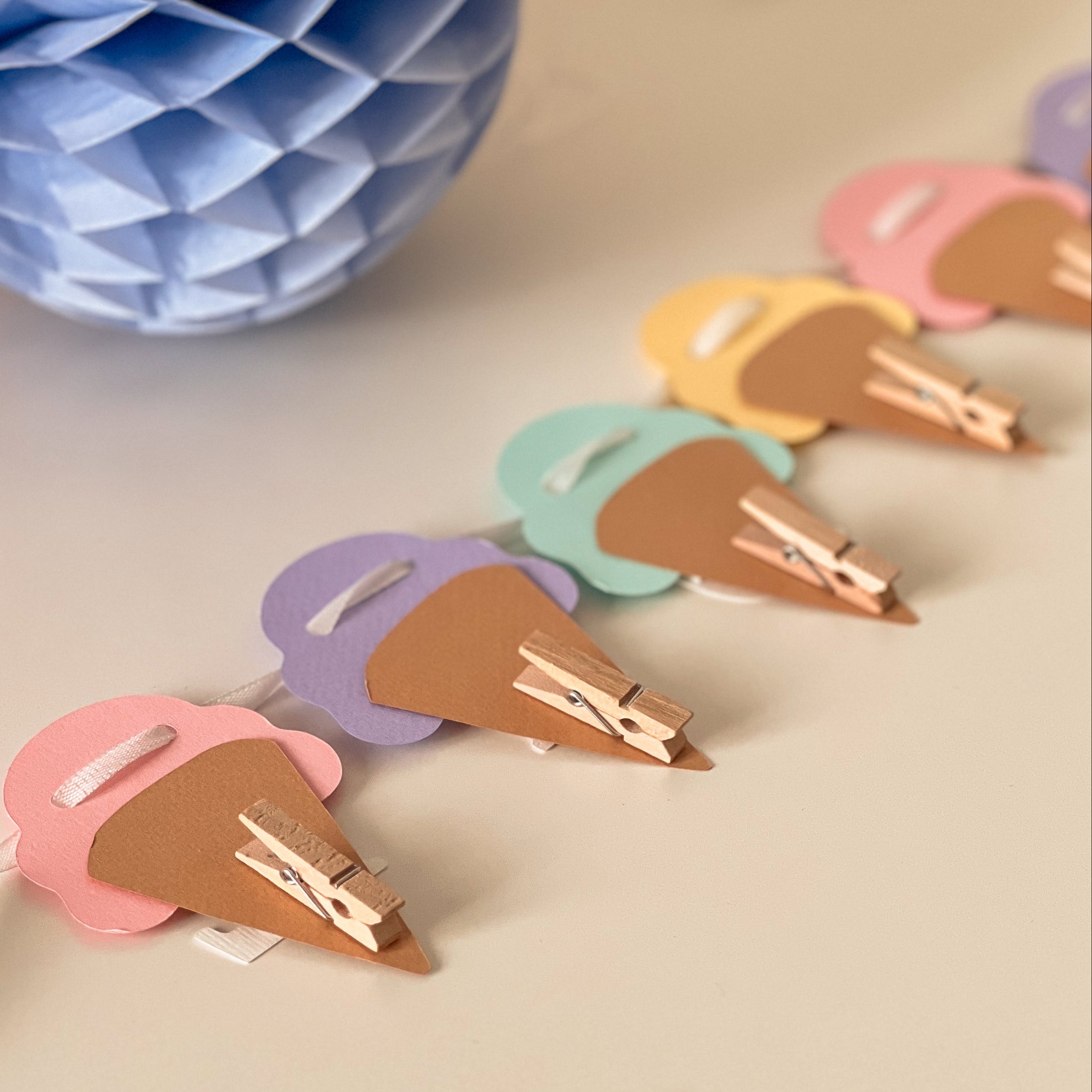 Ice Cream 12 Month Photo Banner Here's the Scoop Birthday party