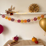 Little Pumpkin 12 Month Photo Banner Fall First Girl Birthday Decorations Pumpkin 1st Year Birthday Banner 