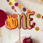 Pumpkin Cake Topper Our Little Pumpkin 1st Birthday Decorations 